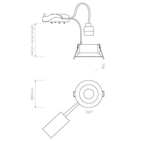 Spot Astro Minima Round Adjustable 1249003 Matowy Biały