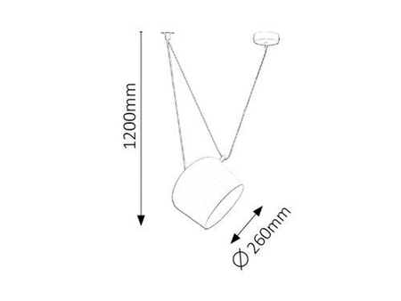 Lampa wisząca Rabalux Indra 2551 biały