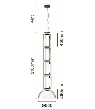Lampa wisząca Flos F0275000 Noctambule
