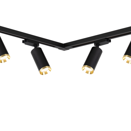 Milagro Zestaw Oprawa Mica Track Czarny + Złoty 6xGU10 2m ML2106 CZARNY