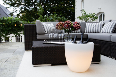 Cooler LED Lampa zewnętrzna ogrodowa 2700K RGB 39cm 32090L biały