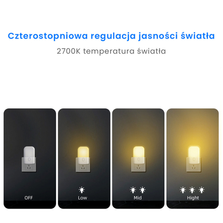 Eko-Light Lampka Wtykowa Kama 2700K EKW1441 BIAŁY