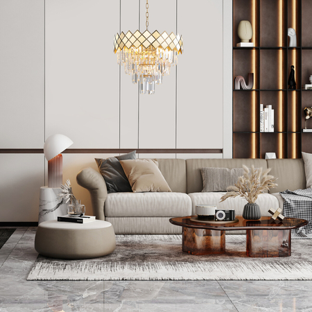 Milagro Żyrandol CARISMA GOLD 9xE14 ML8892 ZŁOTY