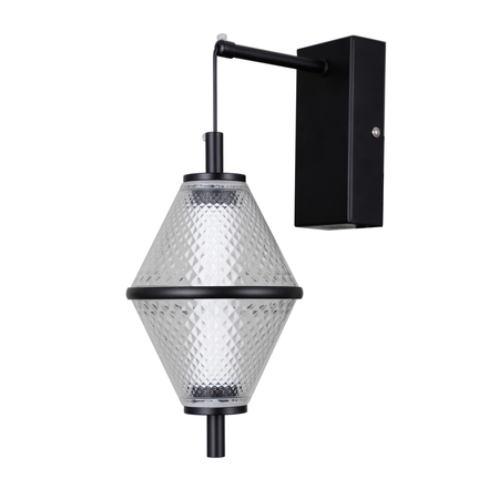 Kinkiet Italux Fuente WL-34395-1-BK Czarny mat, chrom