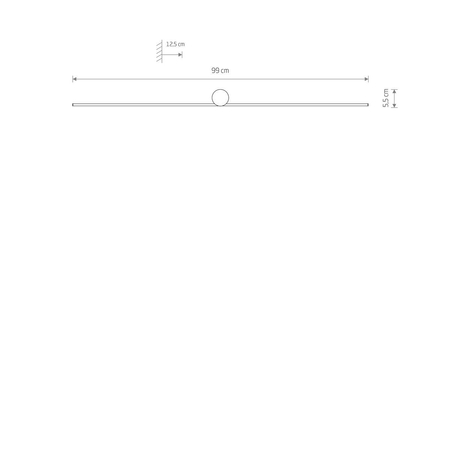 Kinkiet SPIN LED M Nowodvorski 10370 czarny