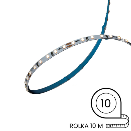 Super Wąska Taśma LED Greenie CRI90 4mm – 7,2W/m, 644lm/mb, SMD2216, 4000K - rolka 10m