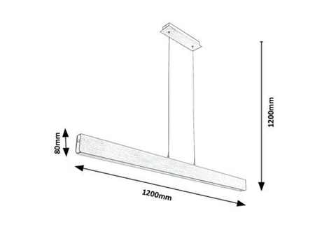 Lampa wisząca Rabalux Tithania 6670 szczotkowane aluminium
