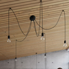 Sollux Lighting Żyrandol EDISON 3 czarny SL.0370
