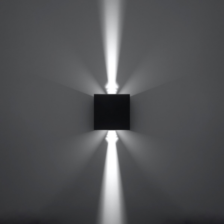 Sollux Lighting Kinkiet LUCA czarny LED IP54 SL.0545