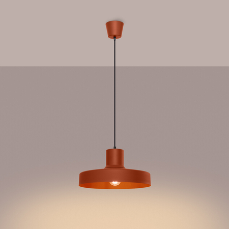 Sollux Lighting Lampa wisząca BILO ochra czerwona SL.1706