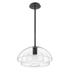 Lampa wisząca / Półplafon Lotus - 1 źródło światła - Czarna Quintiesse QN-LOTUS-P-BLK