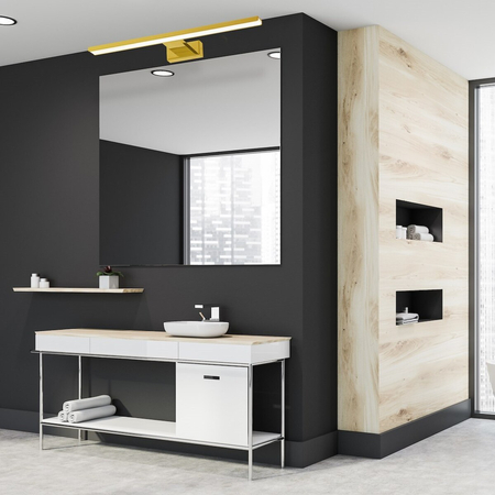 Milagro Kinkiet SHINE GOLD 80cm 15W LED ML6338 ZŁOTY