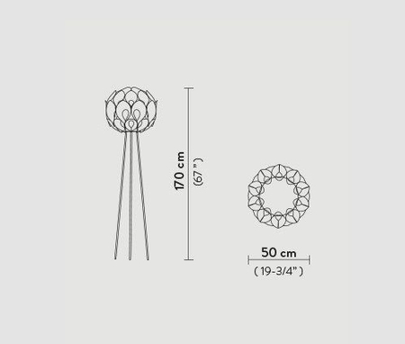 Lampa podłogowa FLOFM00WHT00000000EU Slamp Flora white