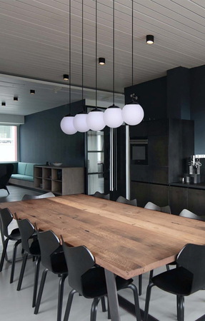 Lampa wisząca CAMINA Kaja K-4747 biały/czarny