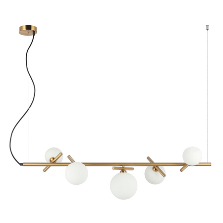 Lampa wisząca Italux Reverso PND-5622-5-BRO-W Mosiężny