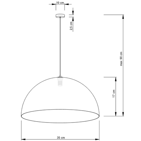 Lampa wisząca Sigma 30143 Sfera 35