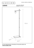 Lampa podłogowa Lucide LEANNE 21721/01/30 czarny