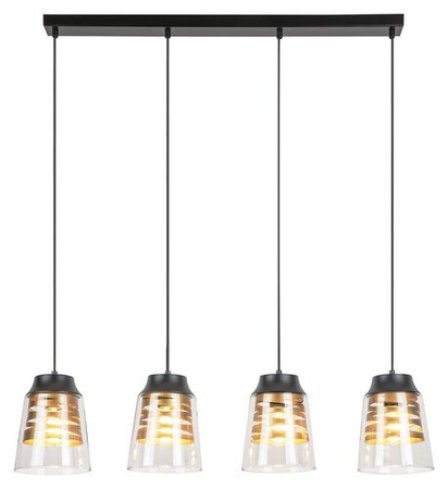 Lampa wisząca Rabalux Zenaida 3544 czarny matowy