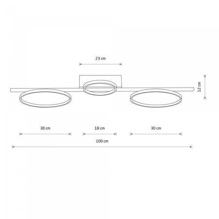 Lampa sufitowa CIRCOLO LED Nowodvorski 10816 czarny