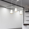 Lampa wisząca LINK 3 WHITE / GOLD Emibig 456/3 biały/złoty