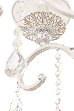 Żyrandol Maytoni ARM247-08-G Grace - Biały z dodatkiem złota