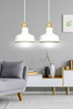 Lampa wisząca IBOR 2 WHITE Emibig 1043/2 biały
