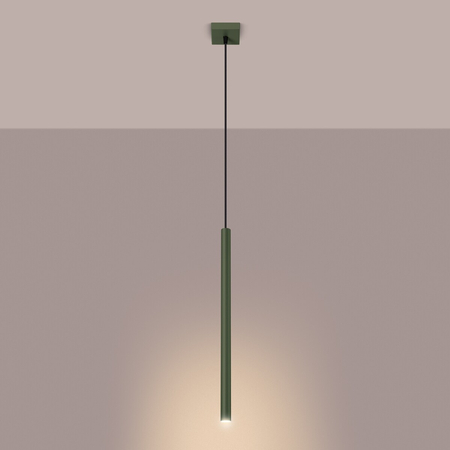 Sollux Lighting Lampa wisząca PASTELO 1 zielona oliwka SL.1518
