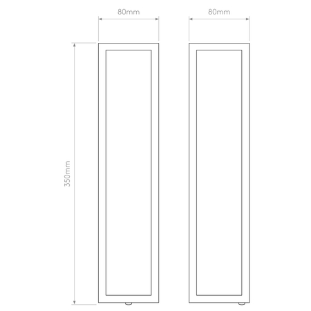 Kinkiet zewnętrzny Astro Salerno LED 1178012 Czarny z Teksturą