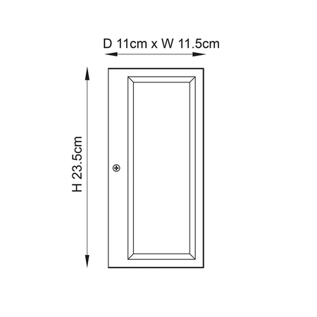 Kinkiet zewnętrzny Endon Lighting Oxford 53803 stalowy