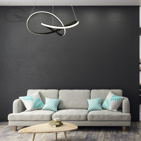 Milagro LAMPA WISZĄCA CAPPIO BLACK 36W LED ML6771 CZARNY