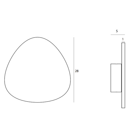 MAXLIGHT W0390 KINKIET MARBLES 10W BIAŁY