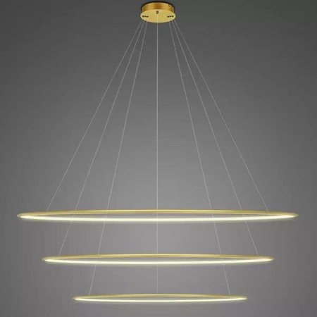 Lampa wisząca Ledowe Okręgi No.3 180cm 3k złota