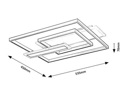 Lampa sufitowa Rabalux Herkules 2932 czarny