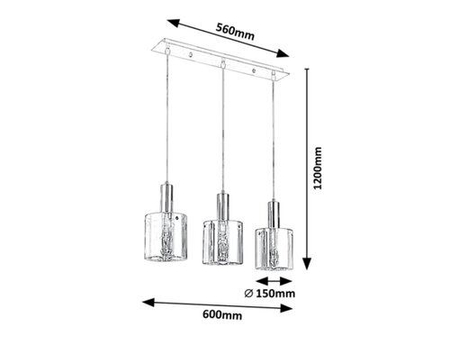 Lampa wisząca Rabalux Donati 5250 chrom