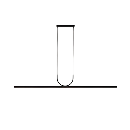 Lampa wisząca Abigali Persivald 24W liniowa 120cm czarny