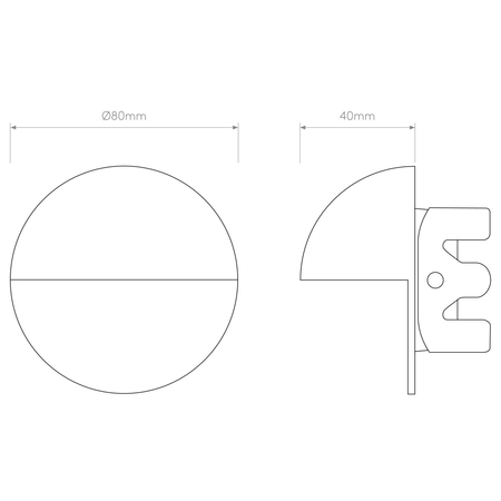 Kinkiet zewnętrzny Astro Tivola LED 1338009 Szary z Teksturą
