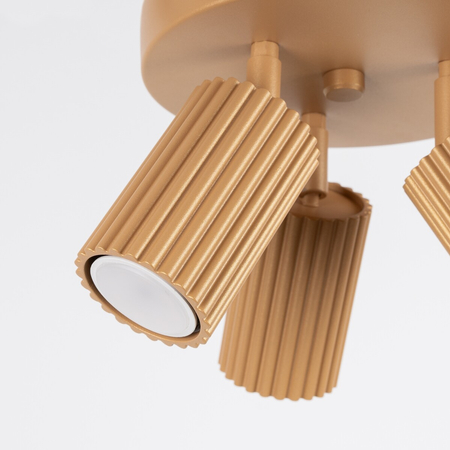 Sollux Lighting Plafon KARBON 3P złoty SL.1563