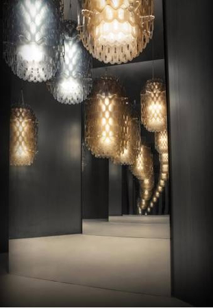 Lampa wisząca Slamp CHANTAL - ORANGE S CHNSS00ORG01T00E27EU pomarańczowy