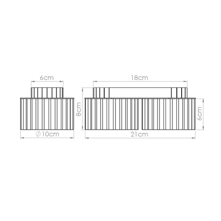 Sollux Lighting Plafon AURA 2 czarny Gx53 SL.1788