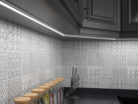 Profil LED Greenie P2-1B 1m nawierzchniowy biały lakierowany