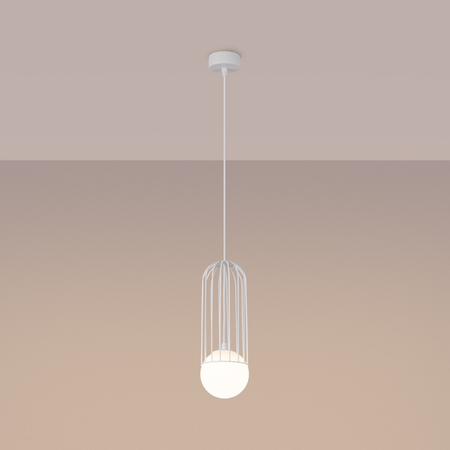 Sollux Lighting Lampa wisząca BRINA 1 biała SL.1331