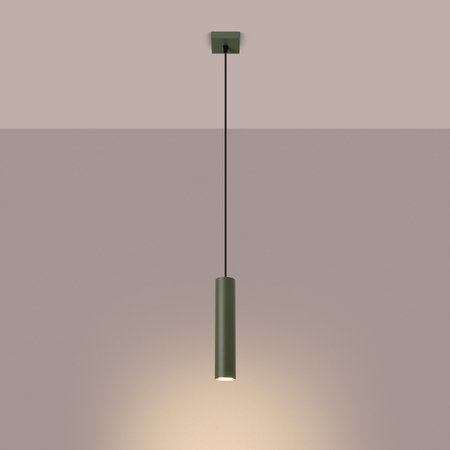 Sollux Lighting Lampa wisząca LAGOS 1 zielona oliwka SL.1484