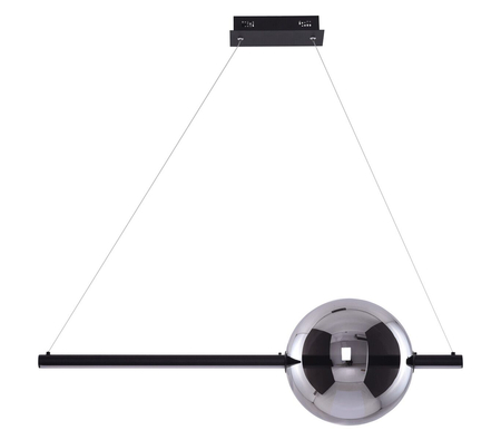 Lampa wisząca SANDRA 1 BLACK Azzardo AZ3351 black / chrome