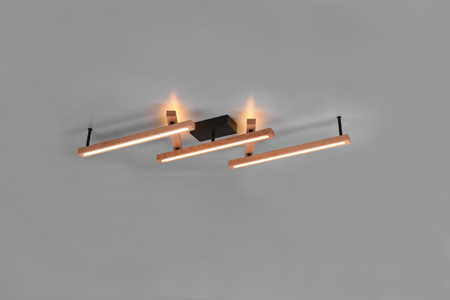 Lampa sufitowa Trio 626410530 drewniany