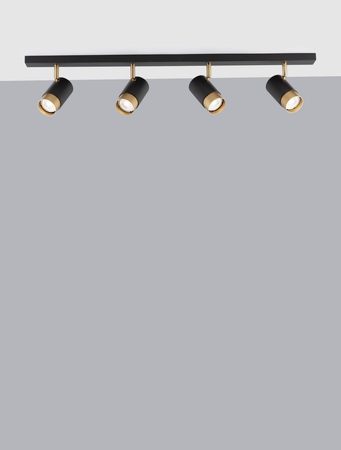 Reflektor Luces Exclusivas CAYES czarny/złoty LE42615