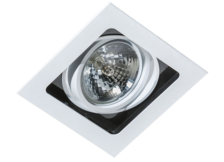 Oczko SISTO 1 WHITE Azzardo AZ1446 white / black