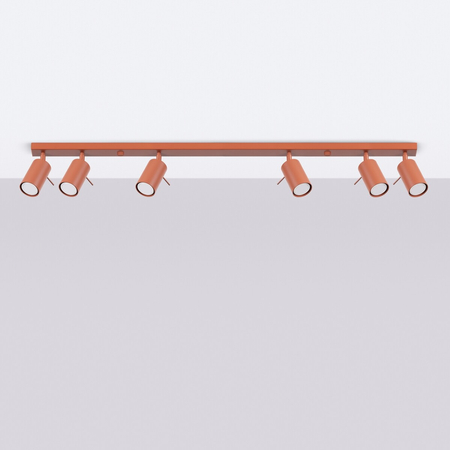 Sollux Lighting Plafon RING 6L ochra czerwona SL.1511