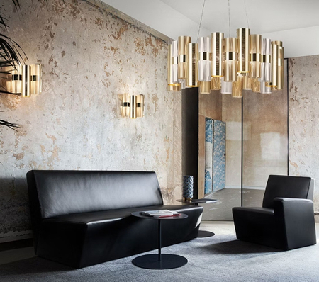 Kinkiet Slamp LA LOLLO - PEWTER M LALWM00PWT00000NMTEU szary