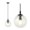 Lampa wisząca COSMO 1 BL TRANSPARENT Emibig 711/1 czarny