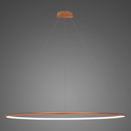 Lampa wisząca Ledowe Okręgi No.1 180cm 4k miedziany